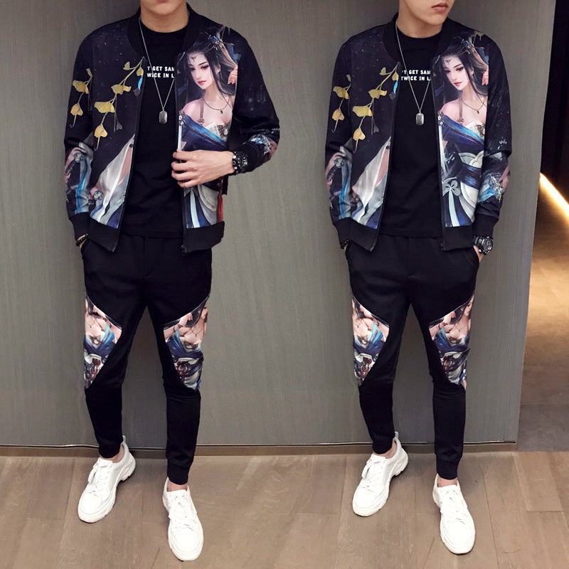 Men's 2 Piece Tracksuit with Woman Design