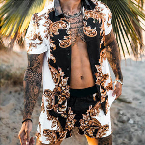 Men's 2 Piece Hawaiian Short Set