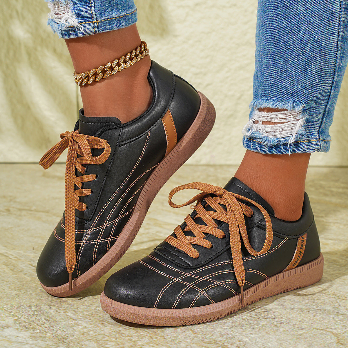 Women's Lace-Up Casual Sneakers