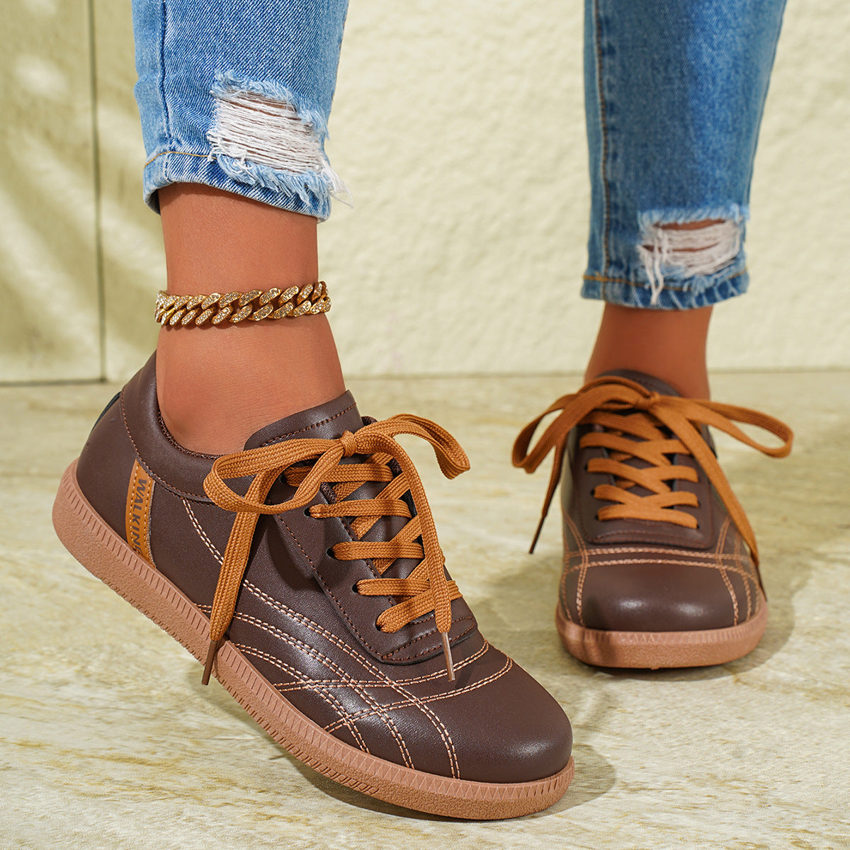 Women's Lace-Up Casual Sneakers