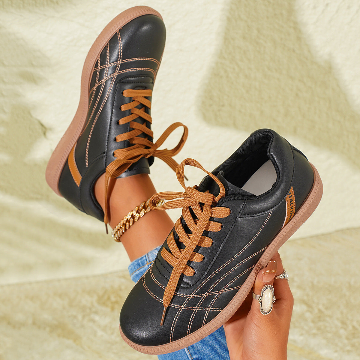 Women's Lace-Up Casual Sneakers