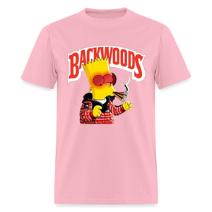 Unisex Backwoods Bart Print T Shirt - pink