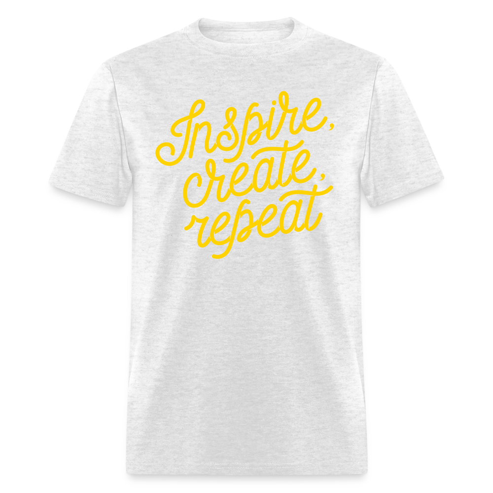 Unisex Custom Create Repeat T Shirt - light heather gray