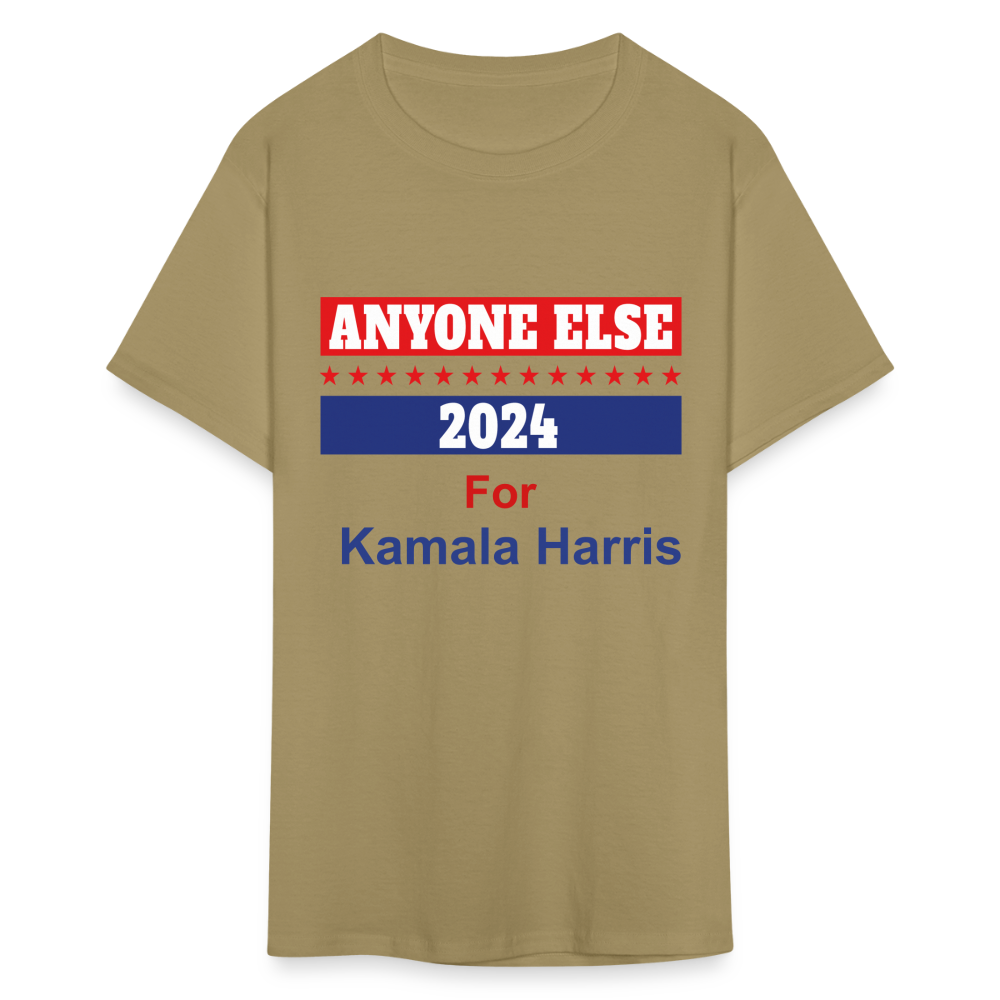 Unisex Classic Vote 2024 Print T Shirt - khaki