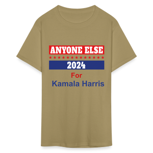 Unisex Classic Vote 2024 Print T Shirt - khaki