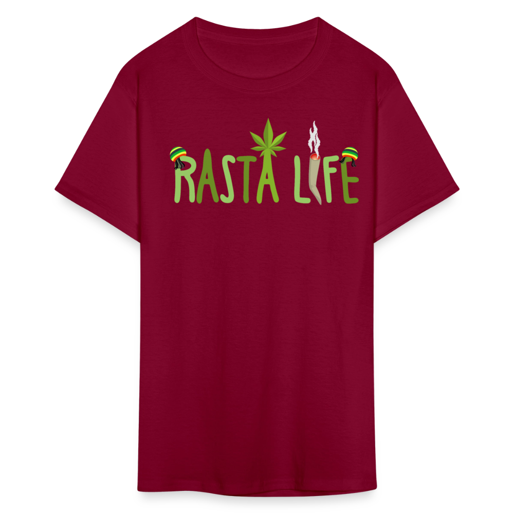 Unisex Classic Custom Rasta T Shirt - burgundy