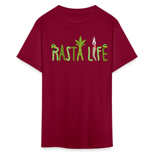 Unisex Classic Custom Rasta T Shirt - burgundy