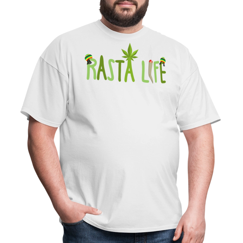 Unisex Classic Custom Rasta T Shirt - white