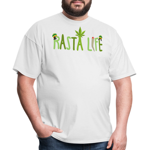 Unisex Classic Custom Rasta T Shirt - white