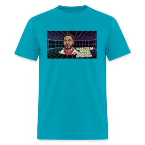 Unisex Classic Malcolm Jamal Warner T Shirt - turquoise