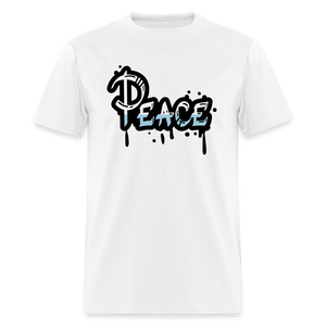 Unisex Peace Print T Shirt - white