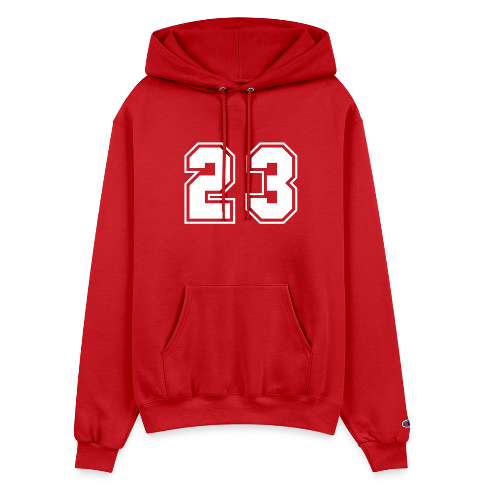 Men's Champion Powerblend Hoodie - Scarlet