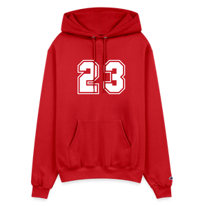 Men's Champion Powerblend Hoodie - Scarlet