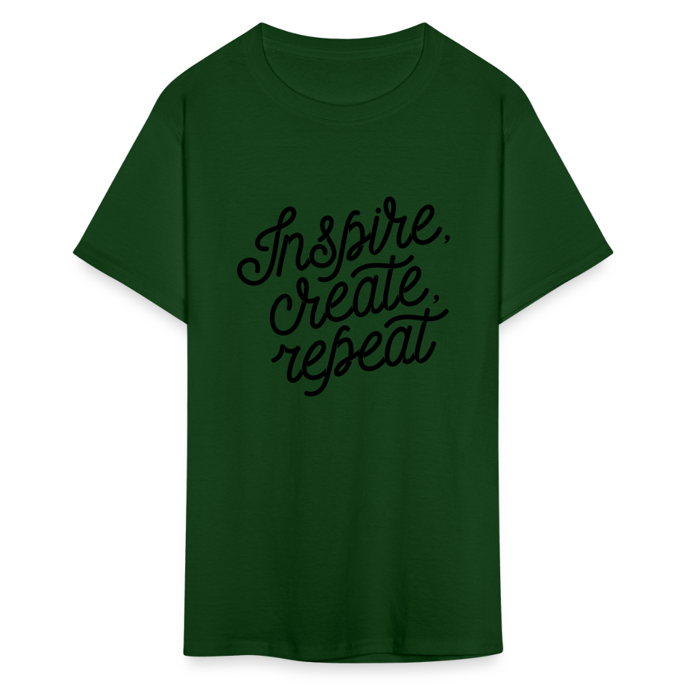 Unisex Classic Inspire Print T Shirt - forest green