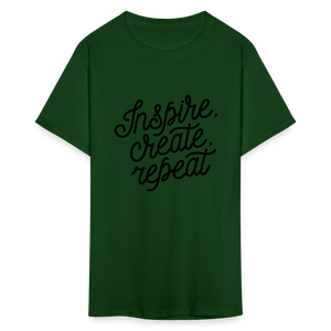 Unisex Classic Inspire Print T Shirt - forest green