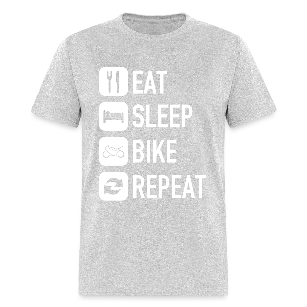 Unisex Classic Custom Sleep Repeat T Shirt - heather gray