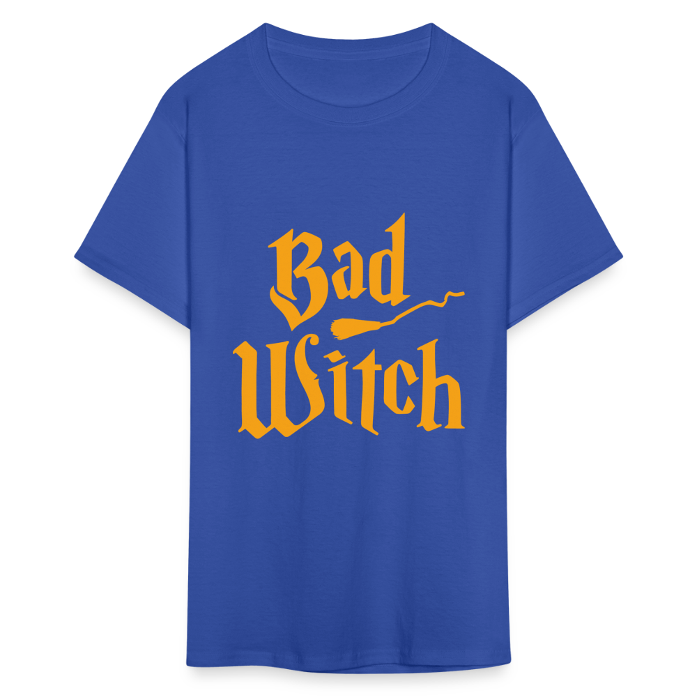 Women's Classic Halloween Print T Shirt - royal blue