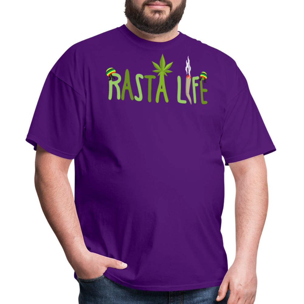 Unisex Classic Custom Rasta T Shirt - purple