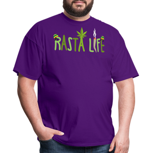 Unisex Classic Custom Rasta T Shirt - purple