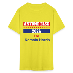 Unisex Classic Vote 2024 Print T Shirt - yellow