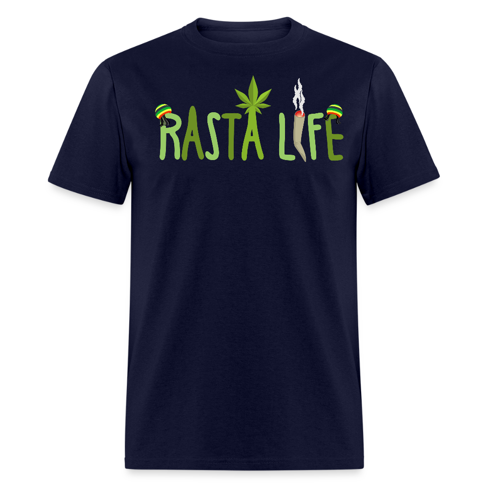 Unisex Classic Custom Rasta T Shirt - navy