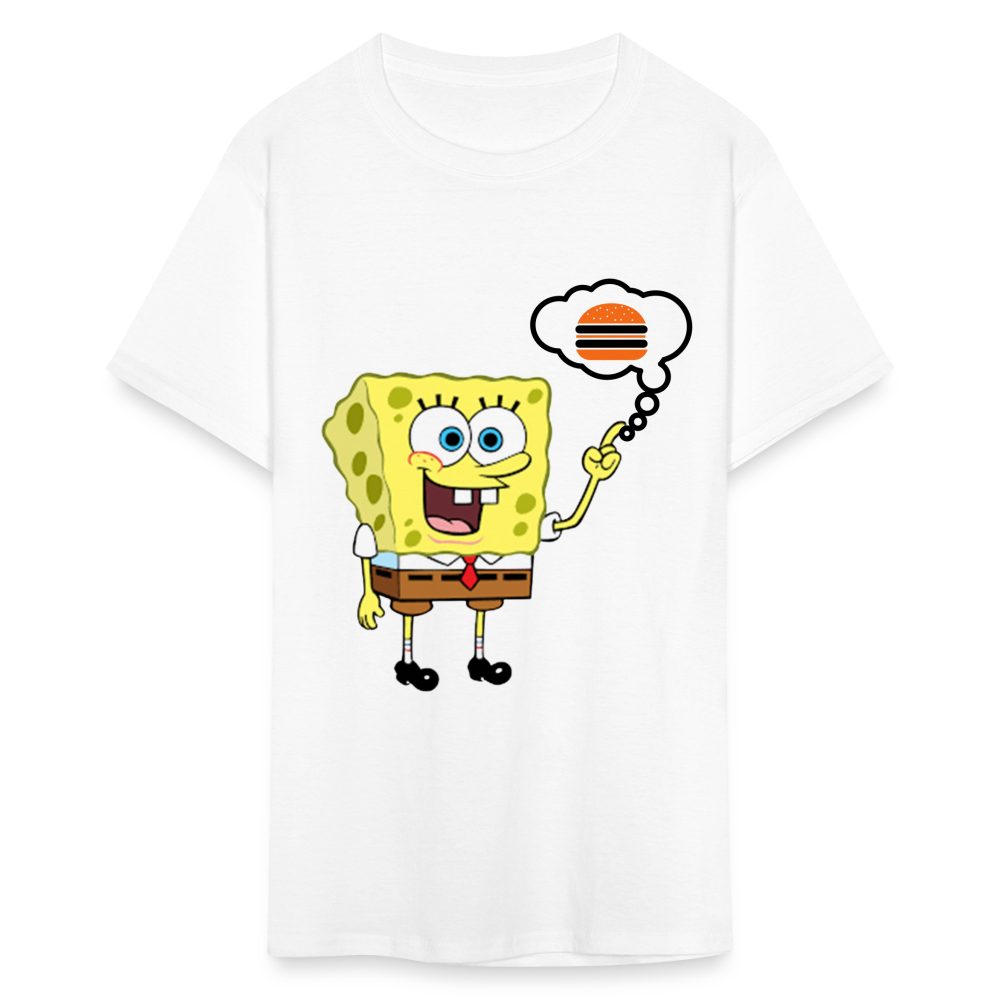 Unisex Classic SpongeBob Custom T Shirt - white