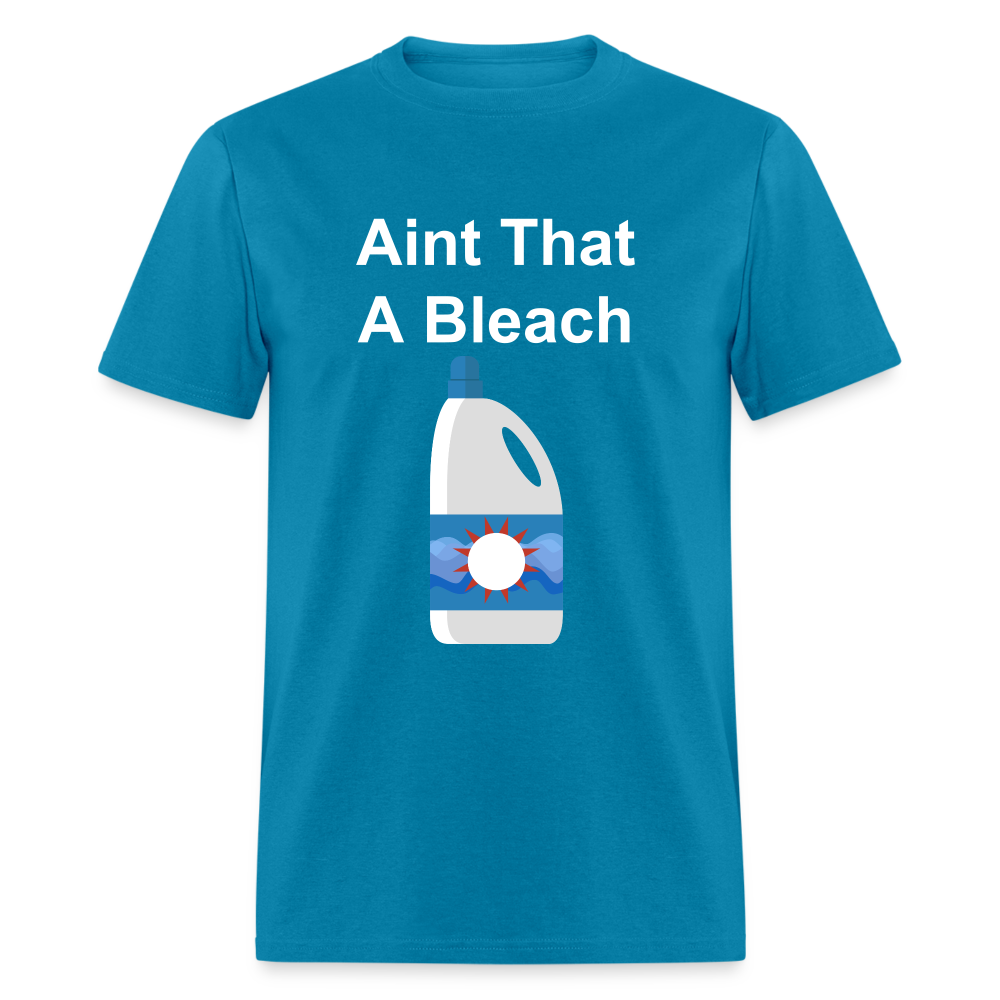 Unisex Bleach Print T Shirt - turquoise