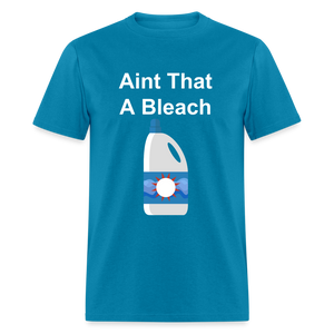 Unisex Bleach Print T Shirt - turquoise