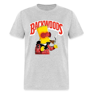 Unisex Backwoods Bart Print T Shirt - heather gray