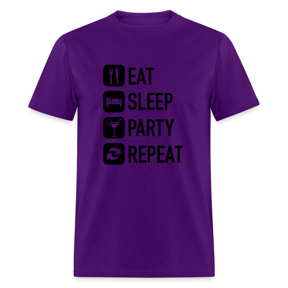 Unisex Classic Custom Party Repeat T Shirt - purple