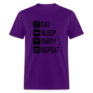 Unisex Classic Custom Party Repeat T Shirt - purple