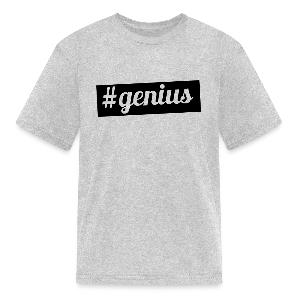 Kids' Hashtag Era Genius T Shirt - heather gray