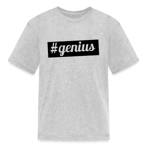 Kids' Hashtag Era Genius T Shirt - heather gray