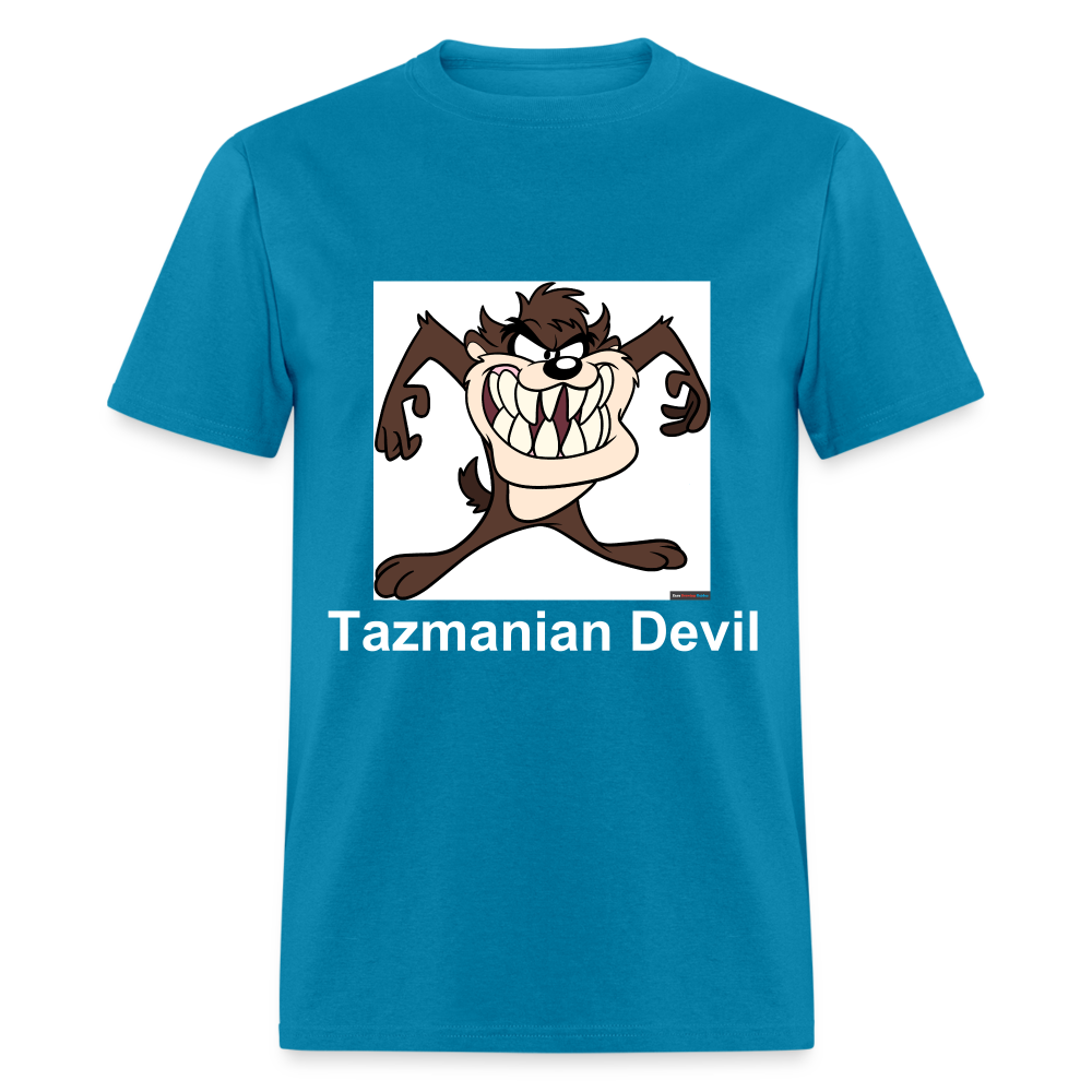 Unisex Tazmanian Devil Classic Print T Shirt - turquoise