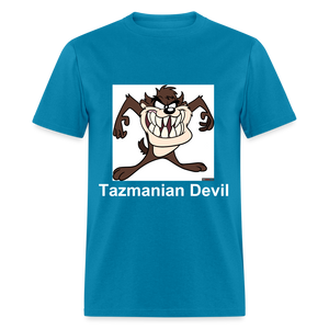 Unisex Tazmanian Devil Classic Print T Shirt - turquoise