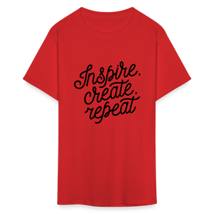 Unisex Classic Inspire Print T Shirt - red