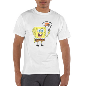 Unisex Champion SpongeBob Print T Shirt - white