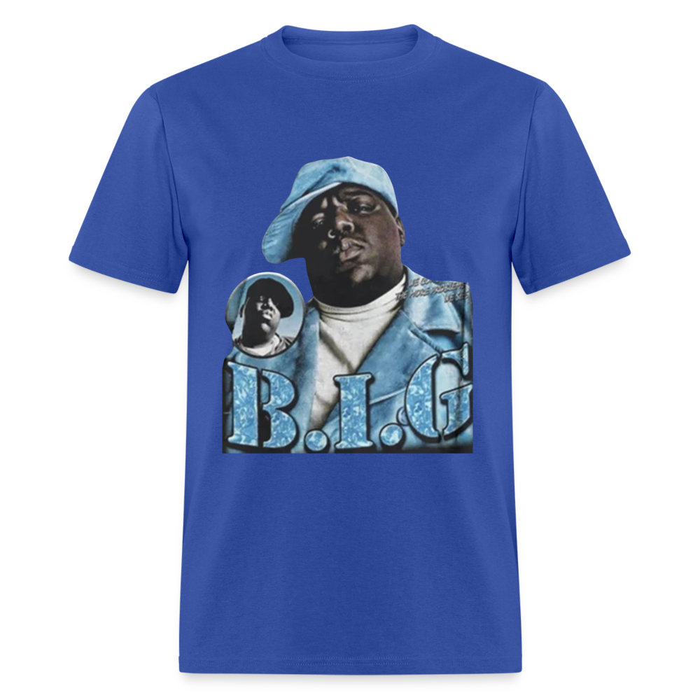 Unisex Classic Biggie Print T Shirt - royal blue