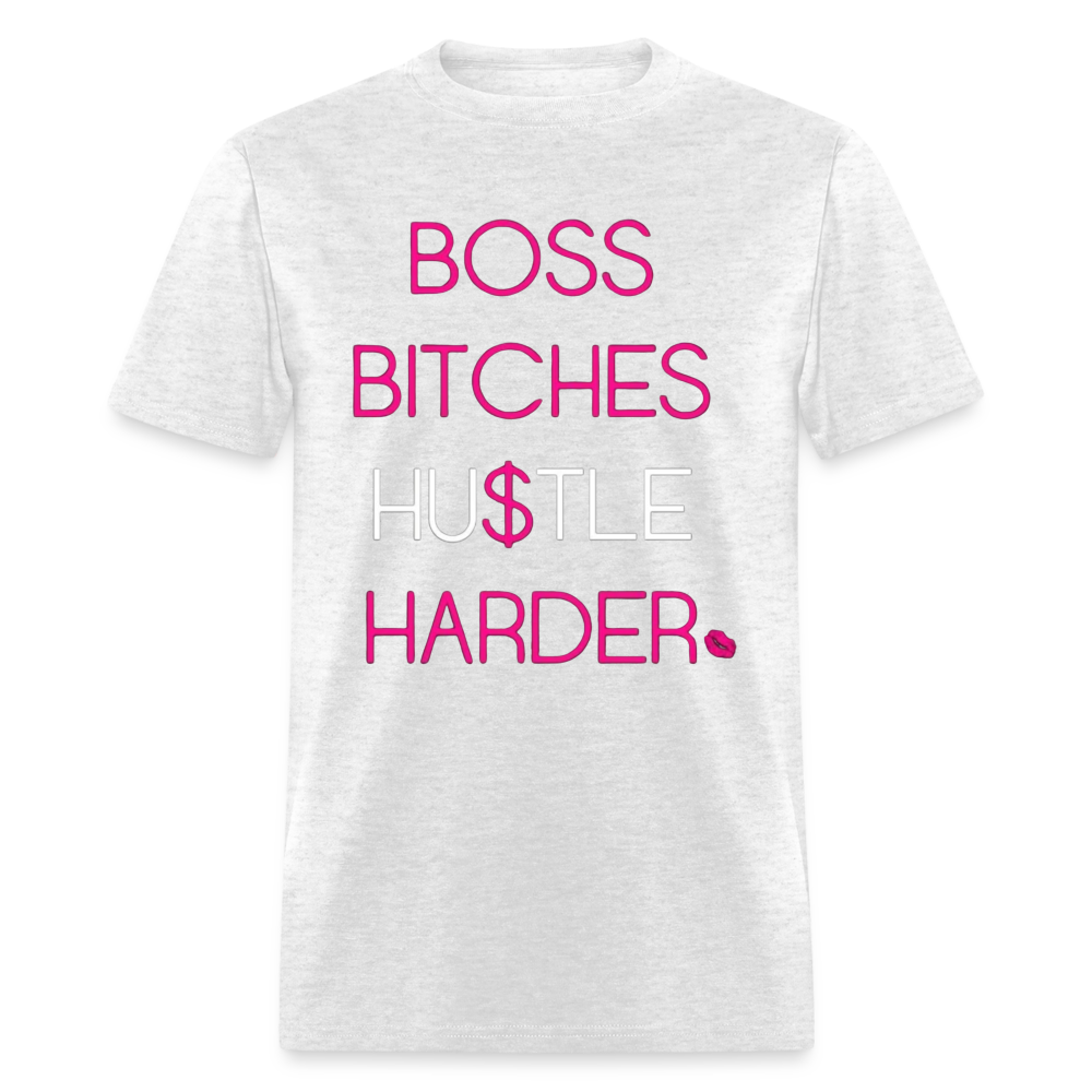 Women's Classic Boss Print T Shirt - light heather gray