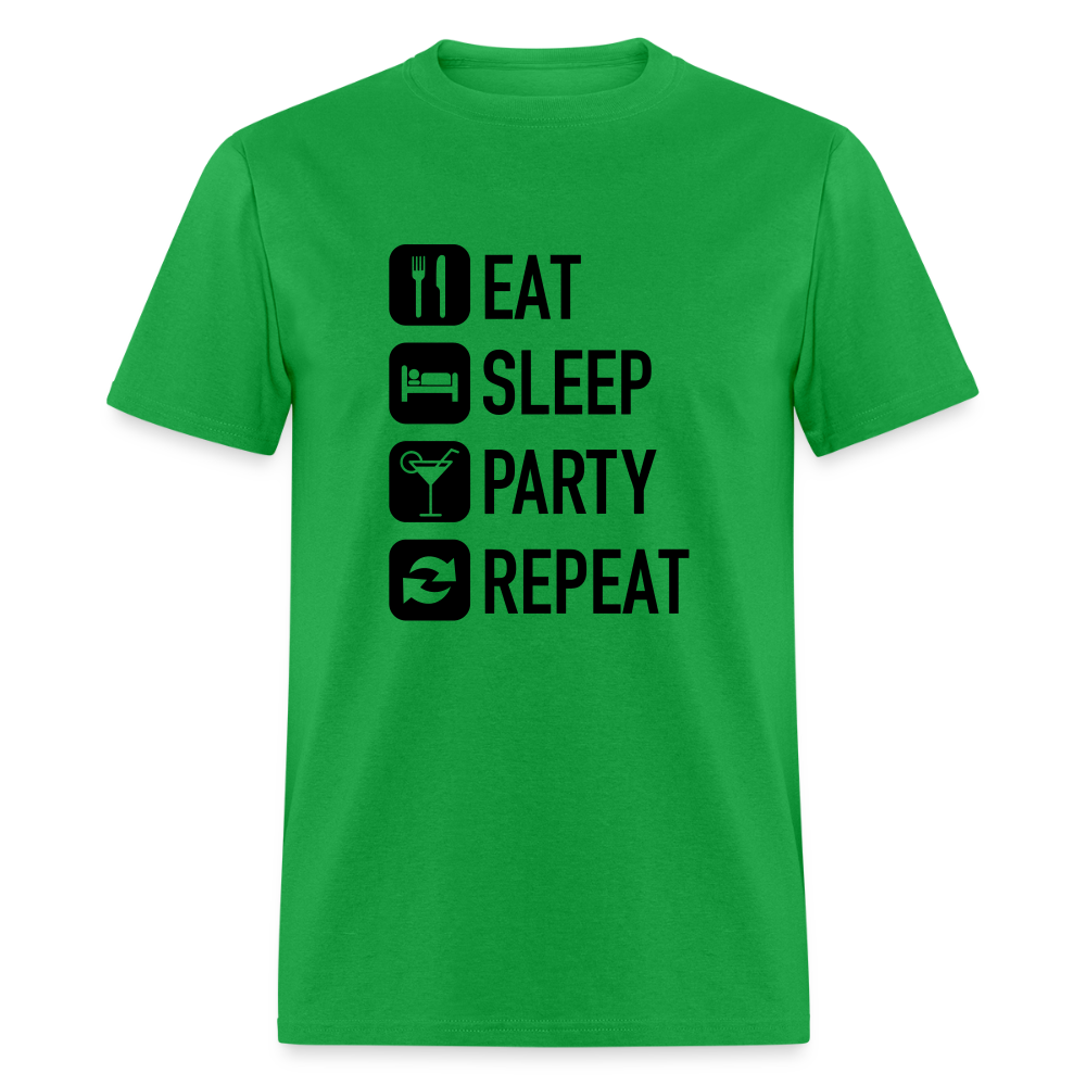 Unisex Classic Custom Party Repeat T Shirt - bright green