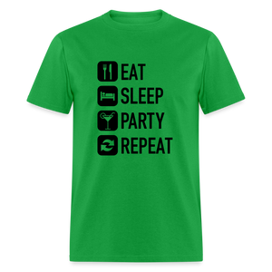 Unisex Classic Custom Party Repeat T Shirt - bright green