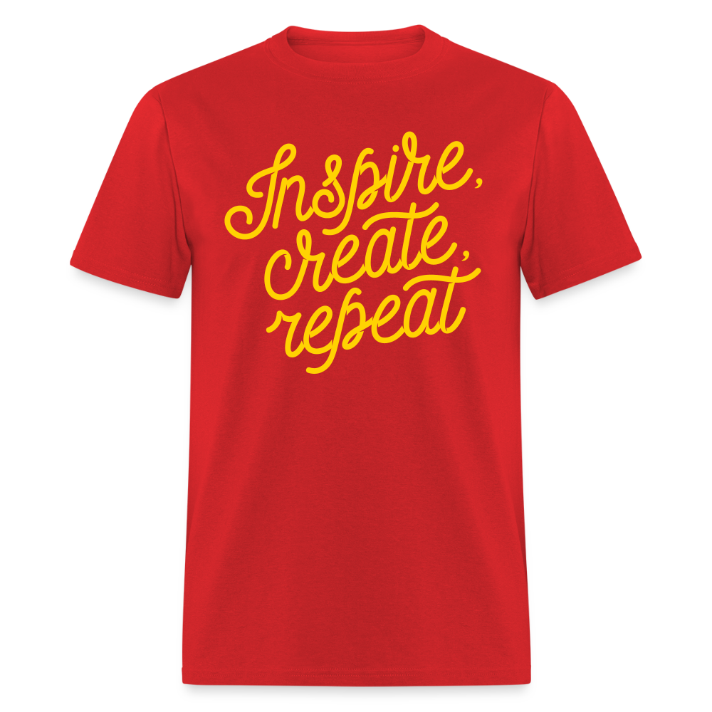 Unisex Custom Create Repeat T Shirt - red