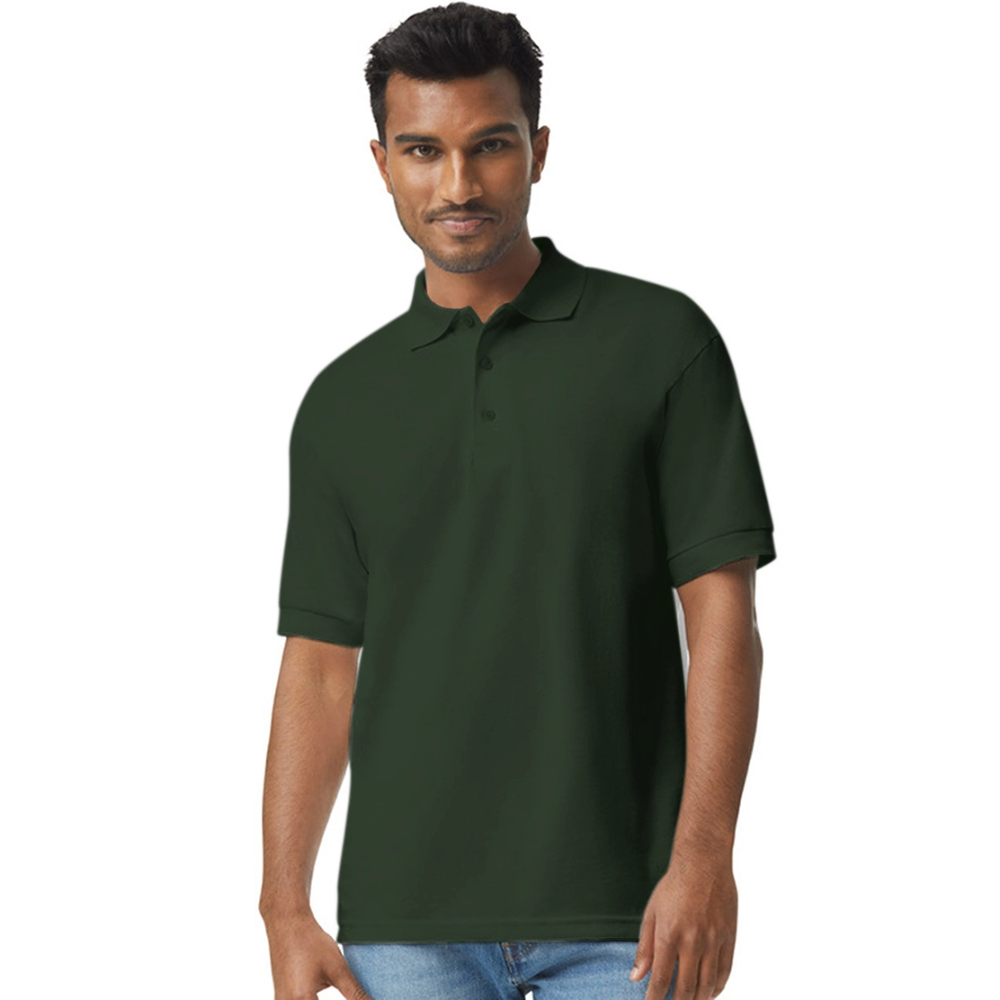 Men's Gildan Unisex 50/50 Jersey Polo - forest green