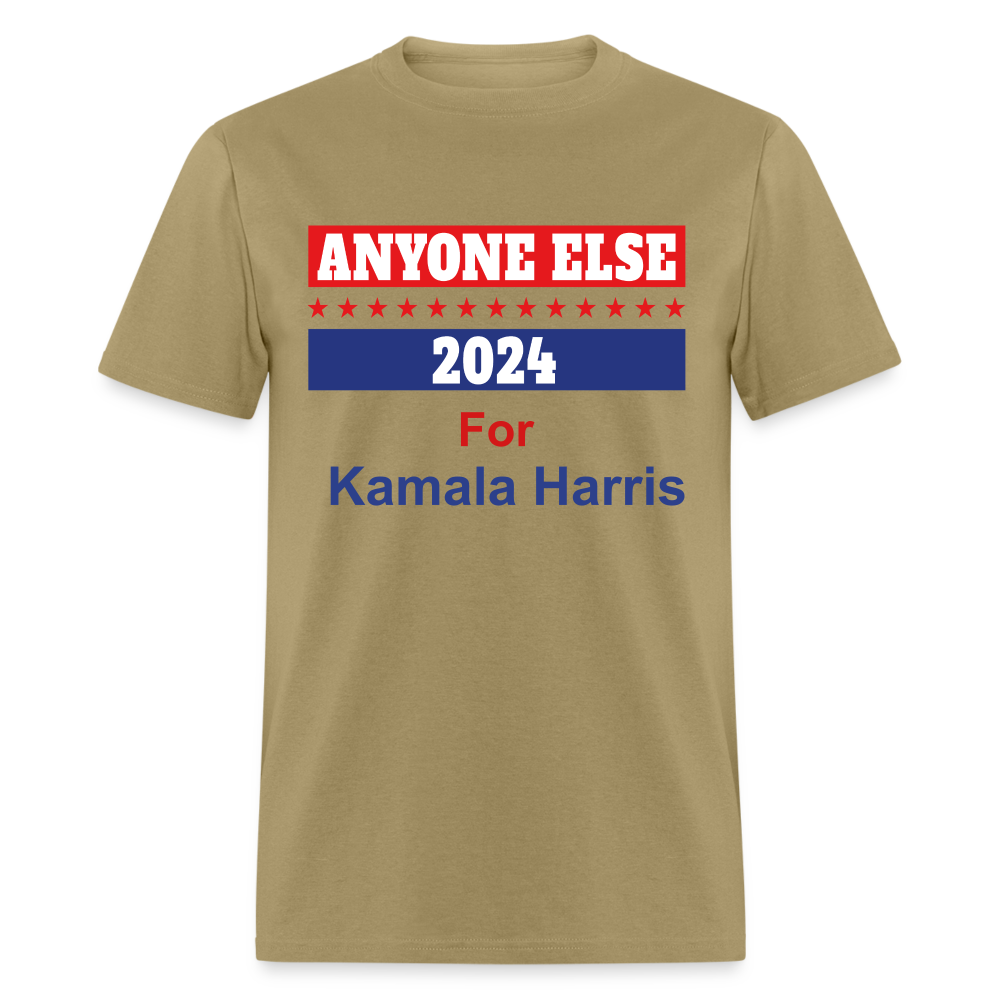 Unisex Classic Vote 2024 Print T Shirt - khaki