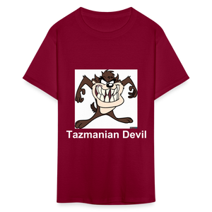 Unisex Tazmanian Devil Classic Print T Shirt - burgundy