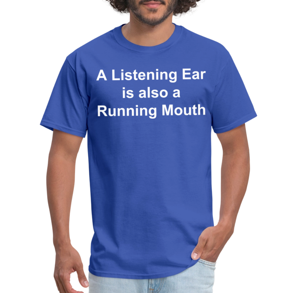 Unisex Classic Custom Running Mouth T Shirt - royal blue