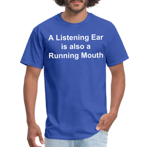 Unisex Classic Custom Running Mouth T Shirt - royal blue