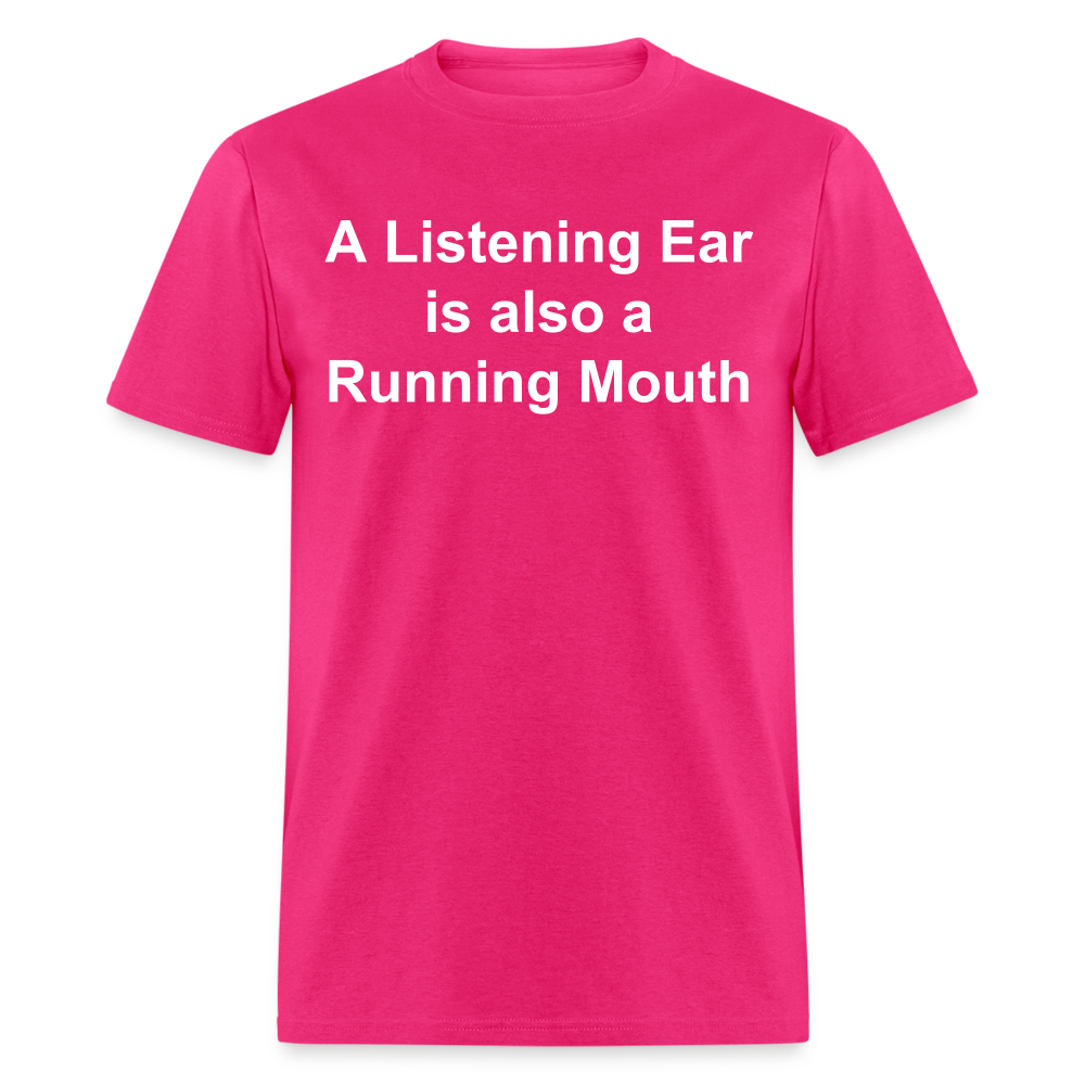 Unisex Classic Custom Running Mouth T Shirt - fuchsia