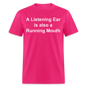 Unisex Classic Custom Running Mouth T Shirt - fuchsia