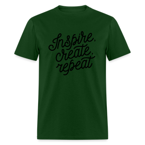 Unisex Classic Inspire Print T Shirt - forest green